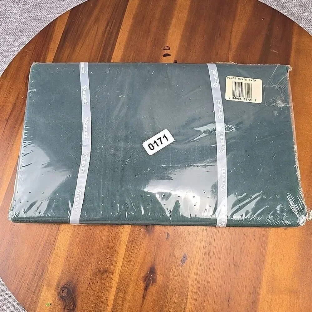 New Sealed Vintage Hunter Green WAMSUTTA Twin Flat Sheet‎ Supercale Plus USA